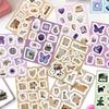 16 INS Simple Fenggu Card Collage Stickers DIY Hand Account Small Card Mobile Phone Case Decoration Korean Style