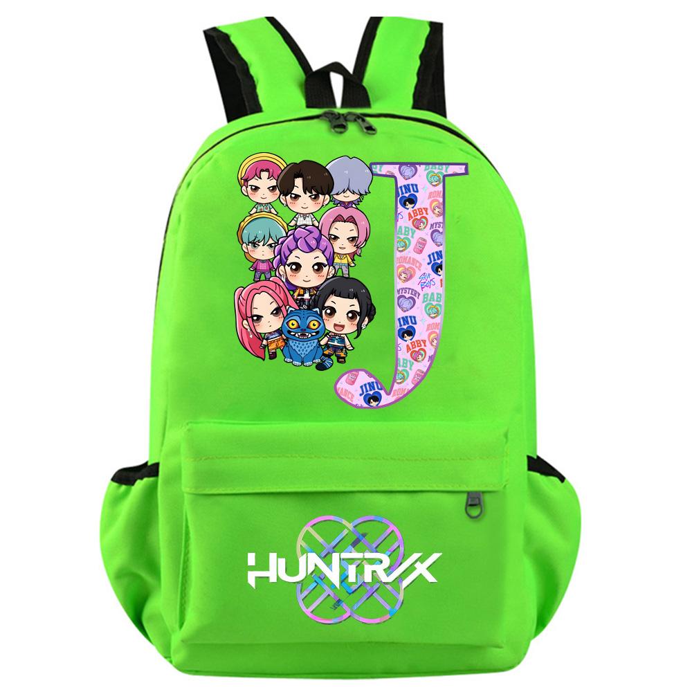 Anime 26 English Letter Kpop Demon Hunters Printed Backpack for Teenager Student Girl Boy Bookbag Schoolbag Women Large Capacity Travel Bag Kid Gift