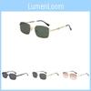 Vintage Coin Style Metal Square Sunglasses With Gradient Brown Lenses Uv400 For Outdoor Activities