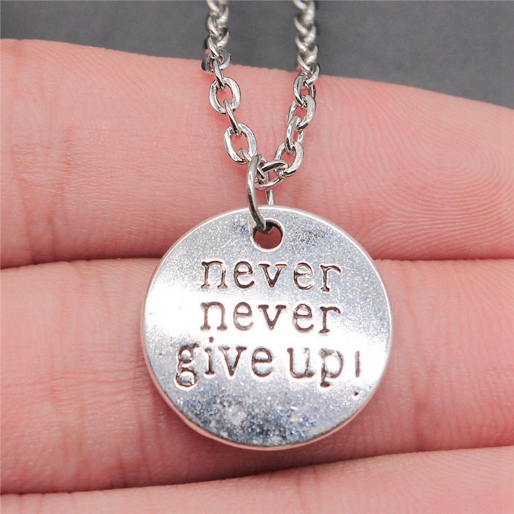 Necklace On The Neck 43cm Chain Round Tags Friendship Vintage Jewelry Supplies QN063