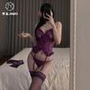 Sexy Underwear New Temperament Lace Empty Bra Sexy Strap Bow One-piece Seduction Woman