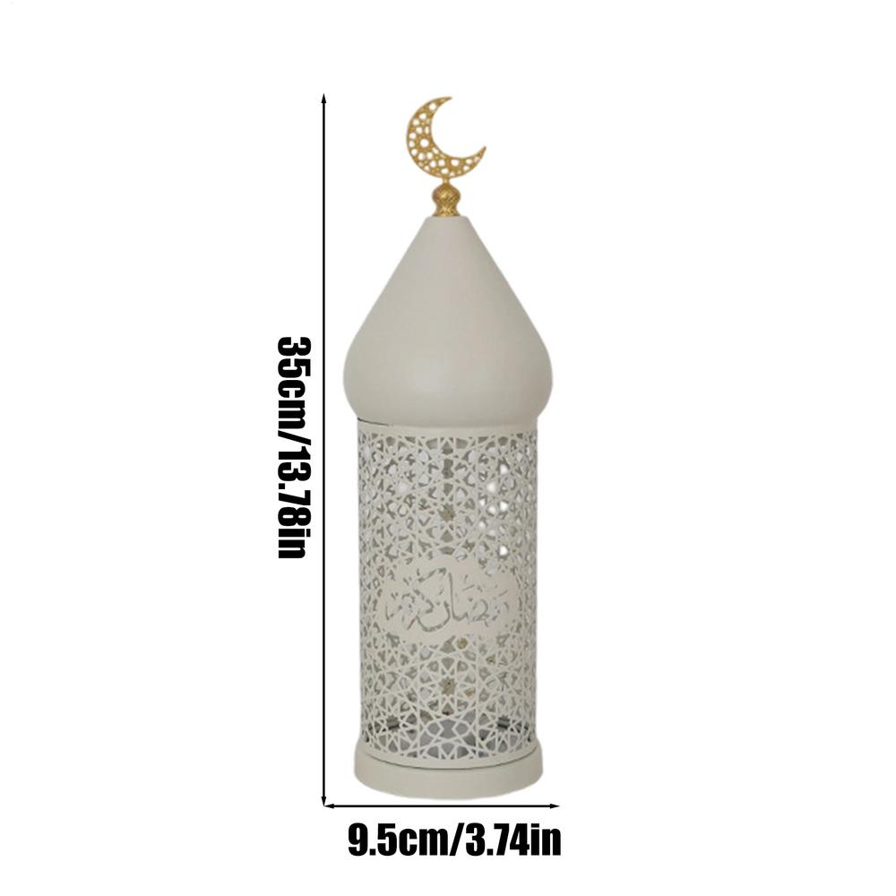 

metal Lantern candle Lamp holder Ramadan Decoration Hollow Candle Holder Middle Eastern Style Tea candlestick for home deco белый