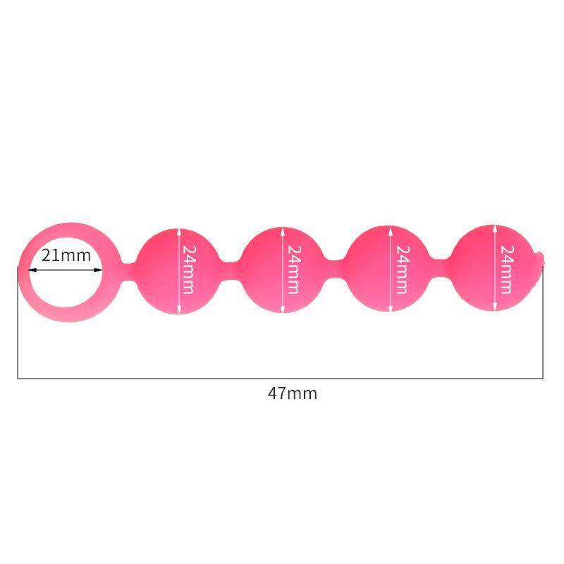 Silicone Rear Garden Bead Unisex Anal Masturbator Adult Toy