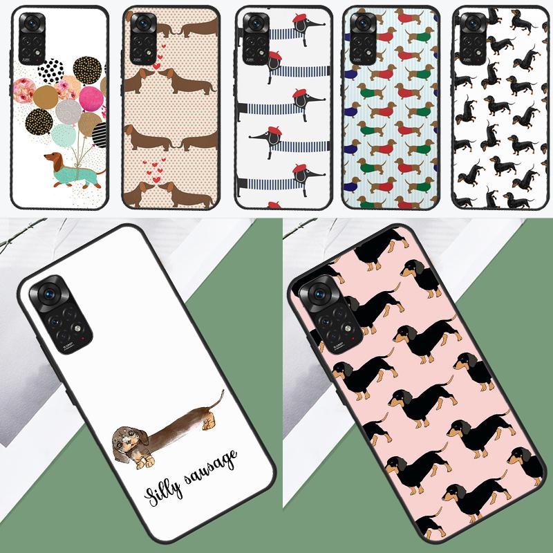 Dachshund Sausage Dog Case For Xiaomi Redmi Note 12 Pro Plus 8 9 10 11 Pro 8T 9S 10S 11S 12S 9C 10A 10C 12C Cover