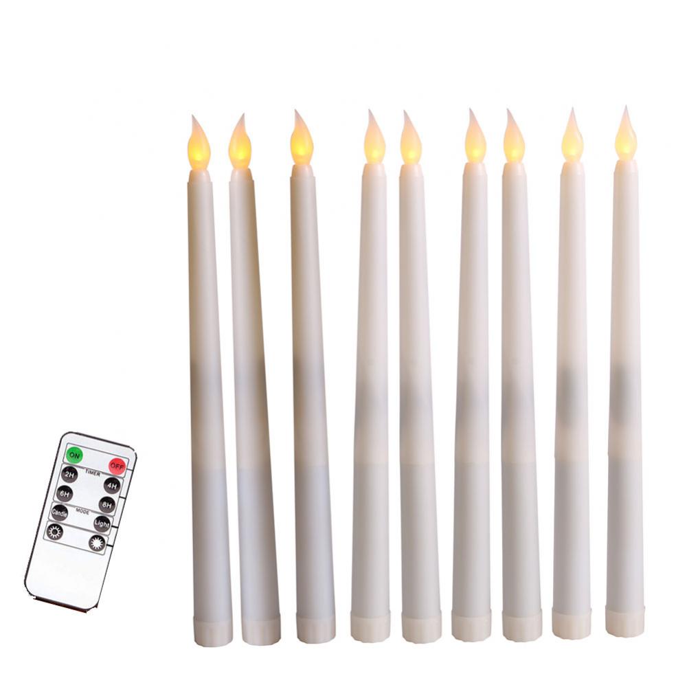 

Christmas Led Candle Light Remote Control Flame Light Flameless Cone Flashing Light Festive Party Wedding Desk Decoration