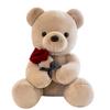 Teddy Bear Doll Bear Catching Machine Doll Holding Rose Plush Teddy Bear Valentine's Day Gift Annual Meeting Gift