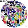 50Pcs/Set Teen Titans Go Stickers DIY Fashion Waterproof Doodle Decals Stickers