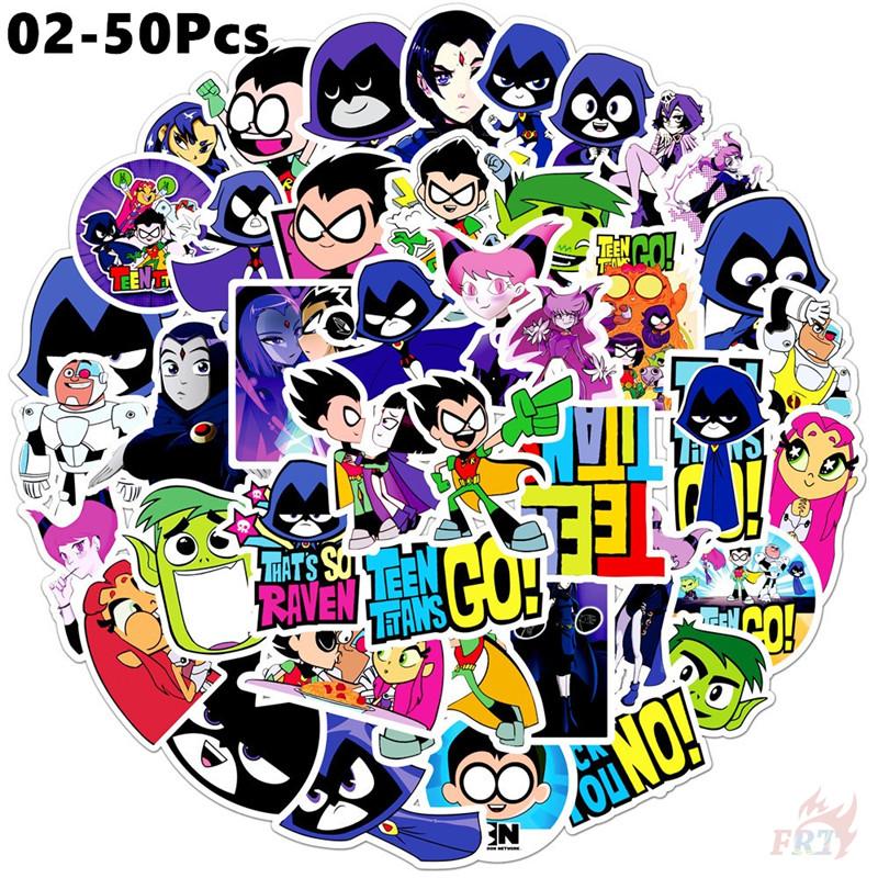 50Pcs/Set Teen Titans Go Stickers DIY Fashion Waterproof Doodle Decals Stickers