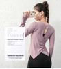 Women's Sexy Long Sleeve Yoga and Fitness Top, Quick-Drying, Slim Fit for Autumn and Winter