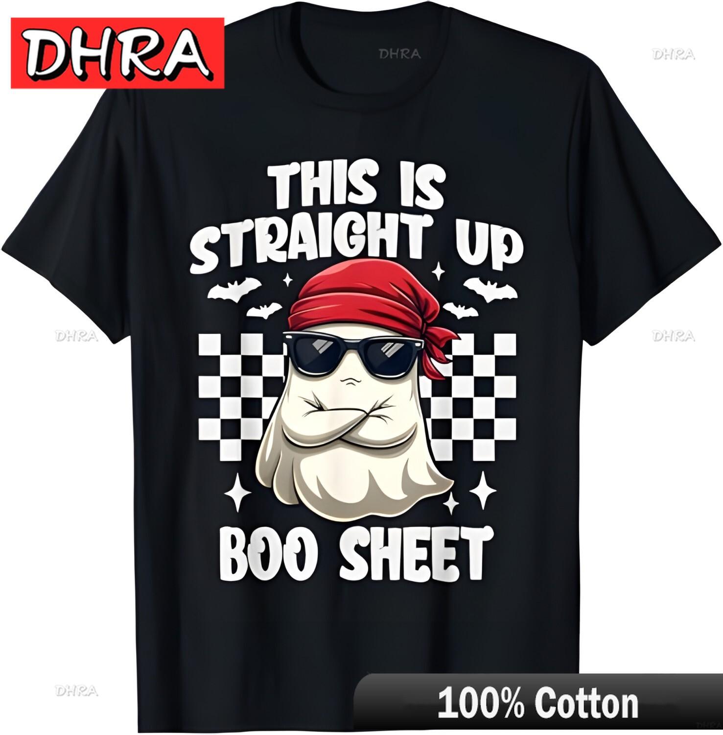 

This Is Straight Up Boo Sheet Funny Halloween Unisex Women TShirt Graphic Tshirts Bold Modern Nostalgic Tops TShirts Boys Kawaii 3XL