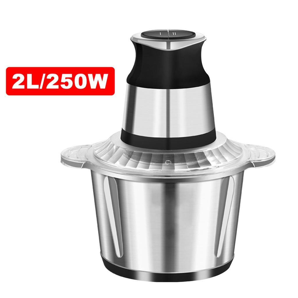 3/2L 250/300W  2 Speeds Foods Processor Sausage Maker Electric Meat Grinders Meat Vegetable Chopper Stainless Steel Crusher Slicer