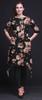Bimba Black Blocks Block Women Kurtas Ethnic Printed Asymmetric Summer Wear Tops For Women