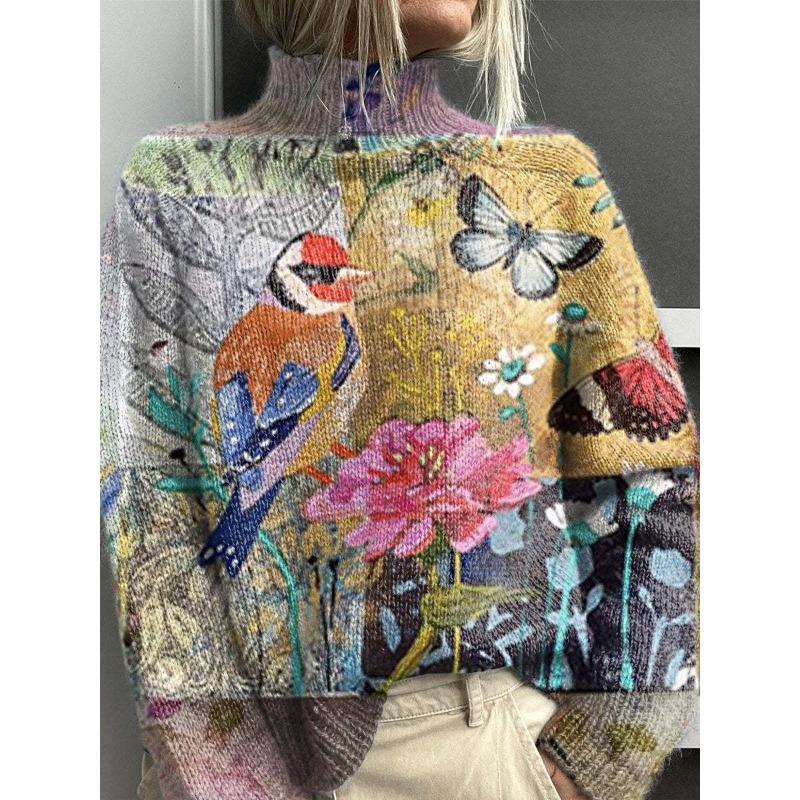 XS-6XL A Variety of Optional 2025 Latest Christmas Abstract Print Casual Outerwear Sweater