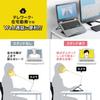 Sanwa Direct Laptop Angle Fits up to Stand/Data Holder, 6-Level Adjustment, 15.6-inch Laptops, 200-DH006BK