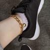 Summer Versatile Punk Wind Titanium Steel Anklet, Retro Personalized Stainless Steel Love Anklet Jewelry Anklet