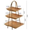 Rattan Imitation Fruit Storage Tray Square Dried Fruit Tray New Chinese Style Snack Rack  Desserts