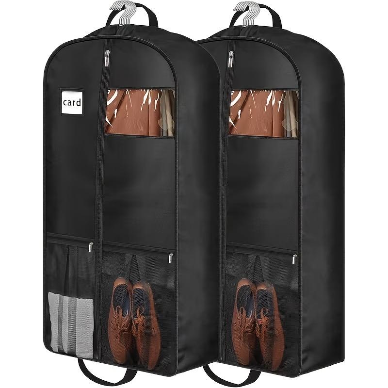 41" Garment Dust Cover Bags with Window, Hanging Storage for Shirts Suits Dresses Coats, Closet Wardrobe Organizer Dust Cover