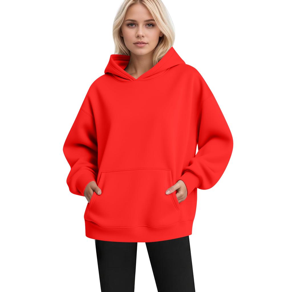 Women's Fashion Women's Lightweight Long Sleeve Pullover With Pockets Hoodie