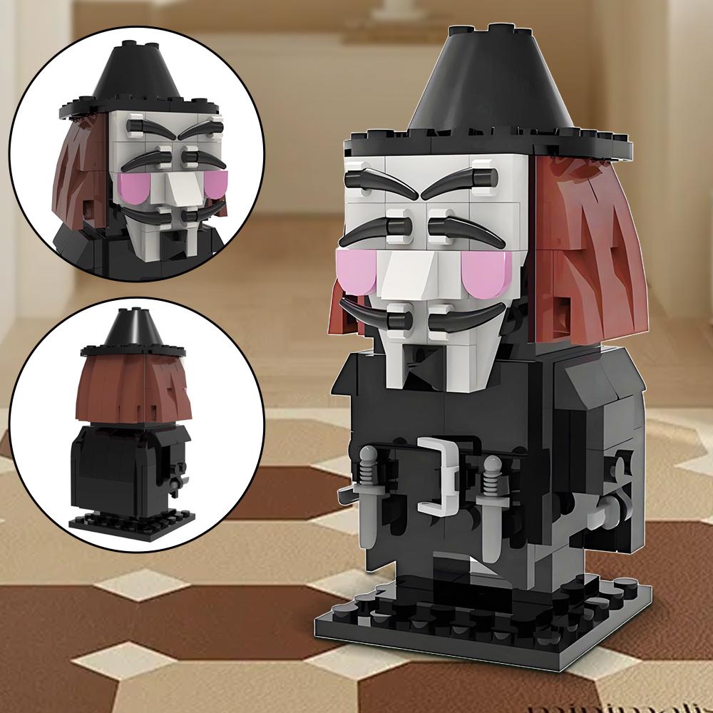 MOC Ensemble de construction de figurines d'action Halloween pour adultes, Pinhead, Freddy, Billy, Cadeau d'horreur pour fan, Décoration de maison, pour jouets pour enfants