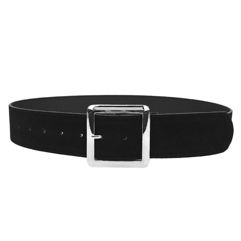 

Elegant Frosted Finish Waist Belt Square Buckle Designed Waist Chain Band For Office Meetings or Casual Outings Solid