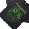 Rock Skull Direct Injection Printing Retro Washing Short Sleeve T-Shirt Loose Couple Bottom Shirt Men