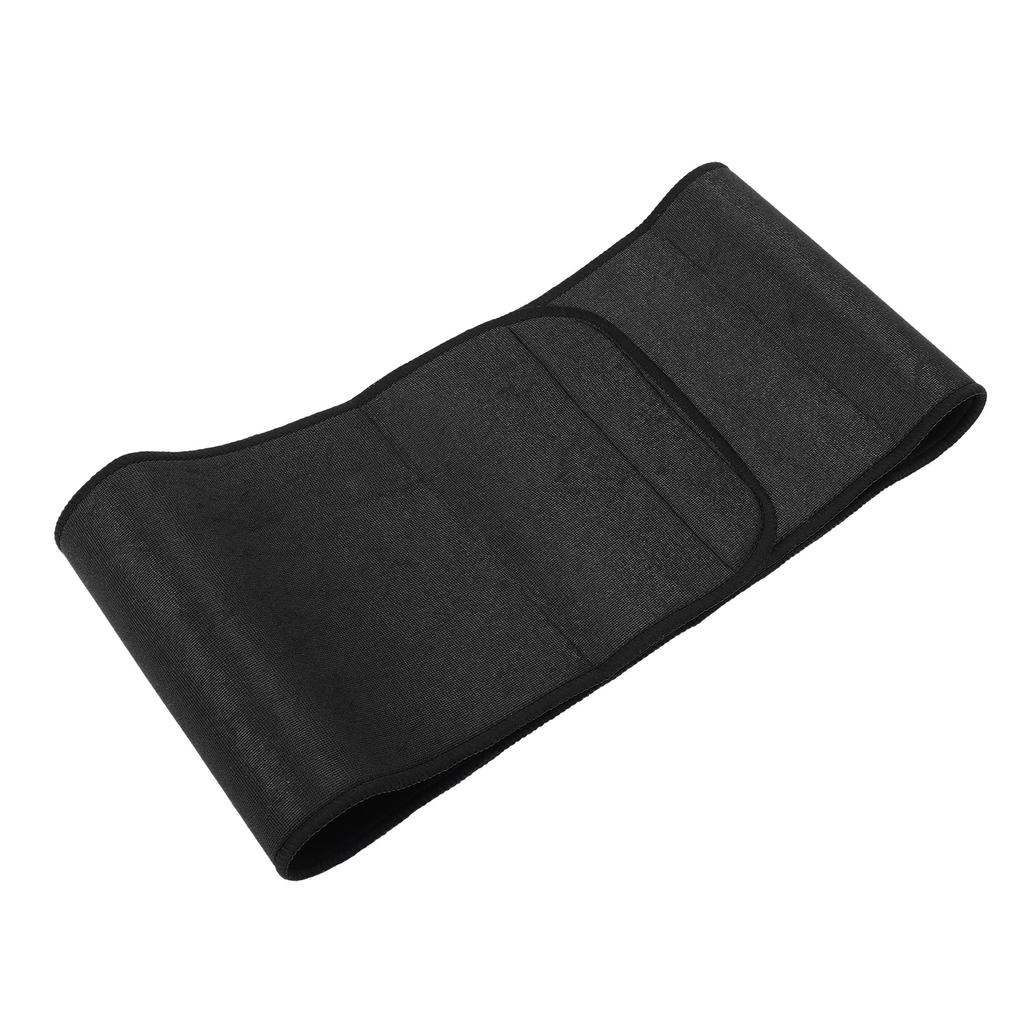 Breathable Waist Trimmer Wrap Adjustable Abdominal Waist Trainer Waist Support WrapBlack