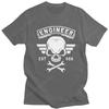 Novelty ENGINEER AND ENGINEERING T Shirt Unisex Short Sleeves Funny Technician Skull Tshirt Loose Fit Cotton Tee Tops Merchandise