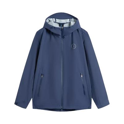 Chaqueta Unisex Li Ning Wade Series 3 en 1 Forrada de Forro Polar Cálida Duradera Impermeable Cortavientos Desmontable de Dos Piezas con Capucha Azul F-AWBU081-1-BU