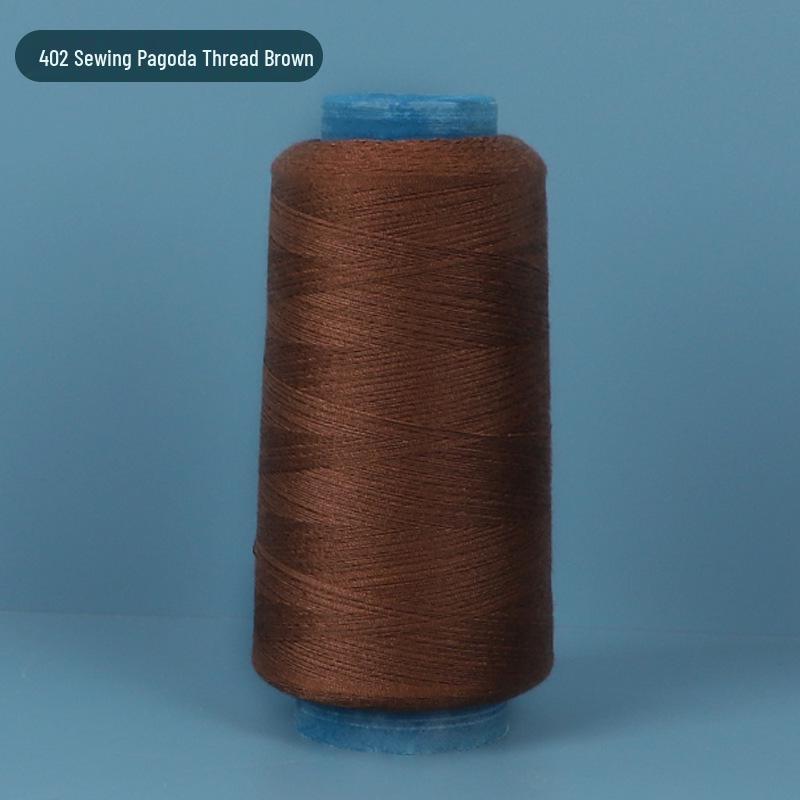 402 Polyester Thread: Black & White Sewing Thread for Hand Needlework and Household Sewing Machines