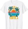 NEW LIMITED Tortola, British Virgin Islands Sunset Beach T-Shirt Tops Tee