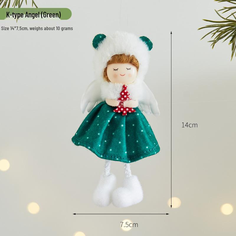 2026 Christmas Cute Plush Angel Elf Tree Ornament Pendant