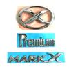 JLPC6 1 Pcs 3D ABS MARK X Emblem Premium Car Badge X Rear Truck Car Stickers Decor For Toyota MARKX MARK-X Car Accessories