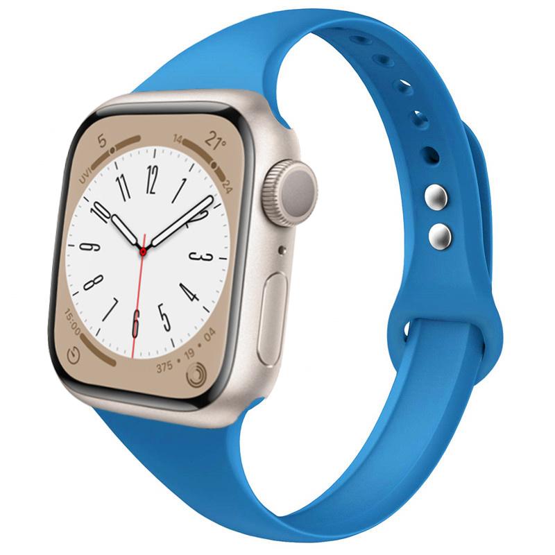 Slim strap for Apple watch ultra 2 3 band 49mm 46mm 44mm 41mm 45mm correa Silicone bracelet iWatch series 11 8 7 3 9 10 SE 40mm