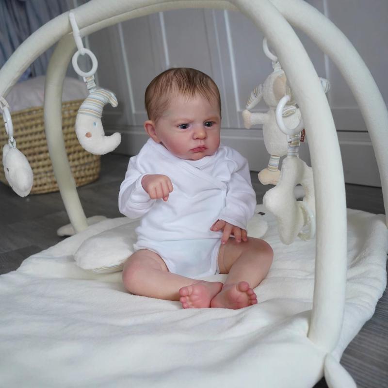 Schattige Realistische Reborn Baby Poppen Cameron Cosplay Jongen 24'' 60 cm Stoffen Lichaam Pasgeboren Pop Handgemaakt 3D Geschilderde Huid Rebirth Poppen voor Kinderen Speelkameraadje Speelgoed