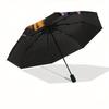The Nightmare Before Christmas Themed Automatic Opening and Closing Folding Umbrella, Reinforced 8 Ribs, Compact Travel Design, Fashionable