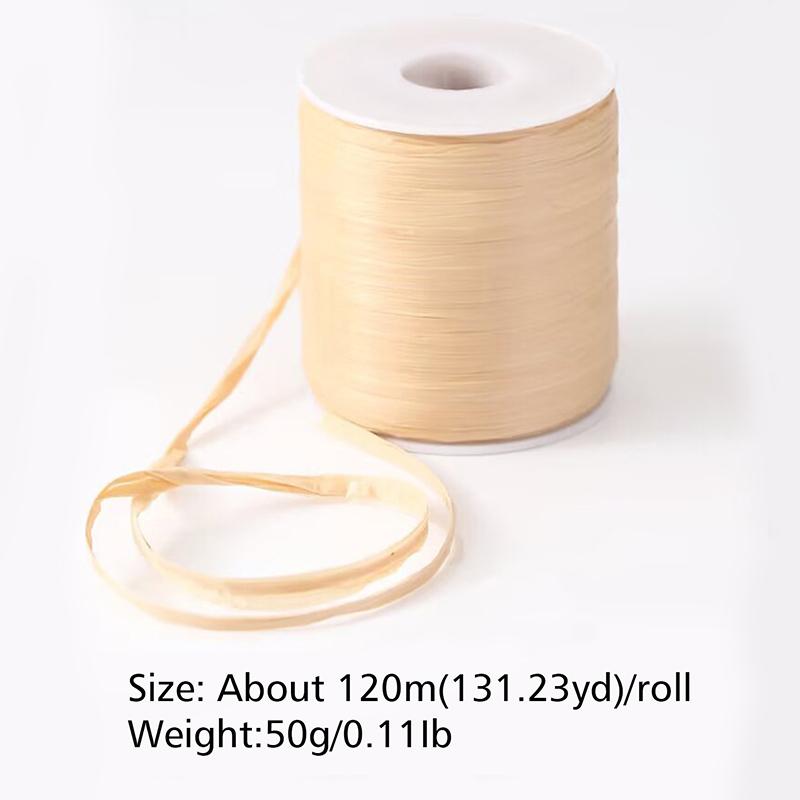120m/roll Polyester Fiber Thread For Knitting Crocheting Multicolor Grass Thread Sunhat Beach Bag 50g
