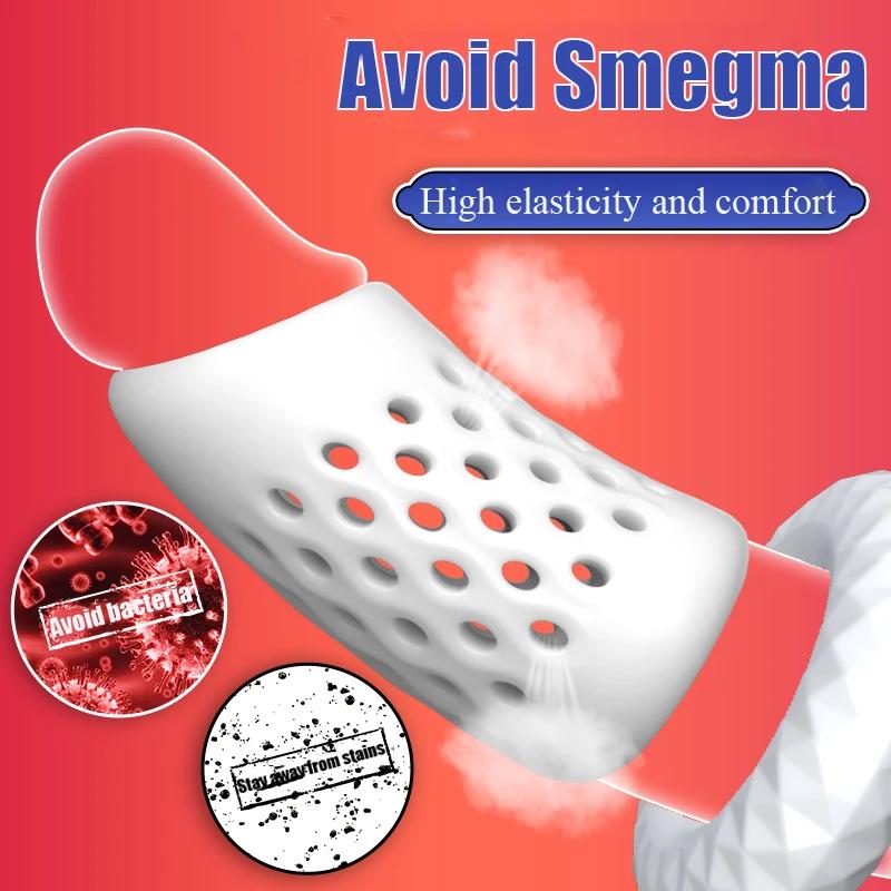 Cock Ring Silikon Penis Ring Mann Forsinkelse Ejakulasjon Varig Cock ring Ereksjon Semen Lock Ring Sexleketøy for menn Voksne 5 stk/sett