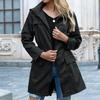 Giacche da pioggia leggere impermeabili da donna Active Outdoor con cappuccio antivento
