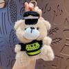 Cartoon Traffic Bear Doll Keychain Cute Car Key Chain 3D Schoolbag Pendant  Student