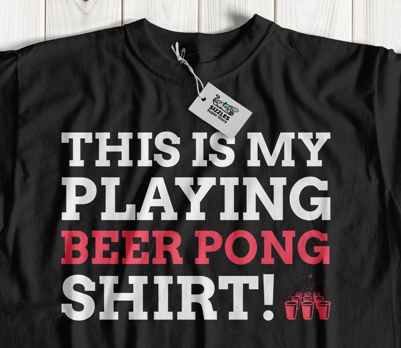 

Unisex Beer Pong T-Shirt University Drinking Game Gifts & Drinker Tee S