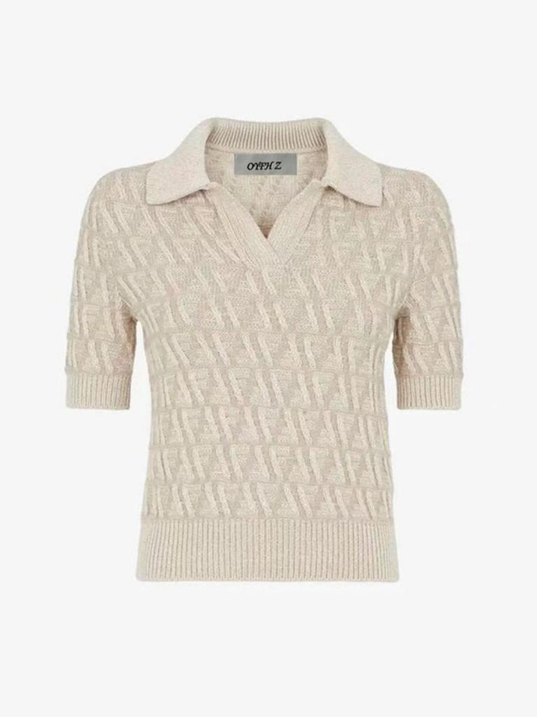 Silk-Cashmere Blend Jacquard Knit Top & Pencil Skirt Set for Women