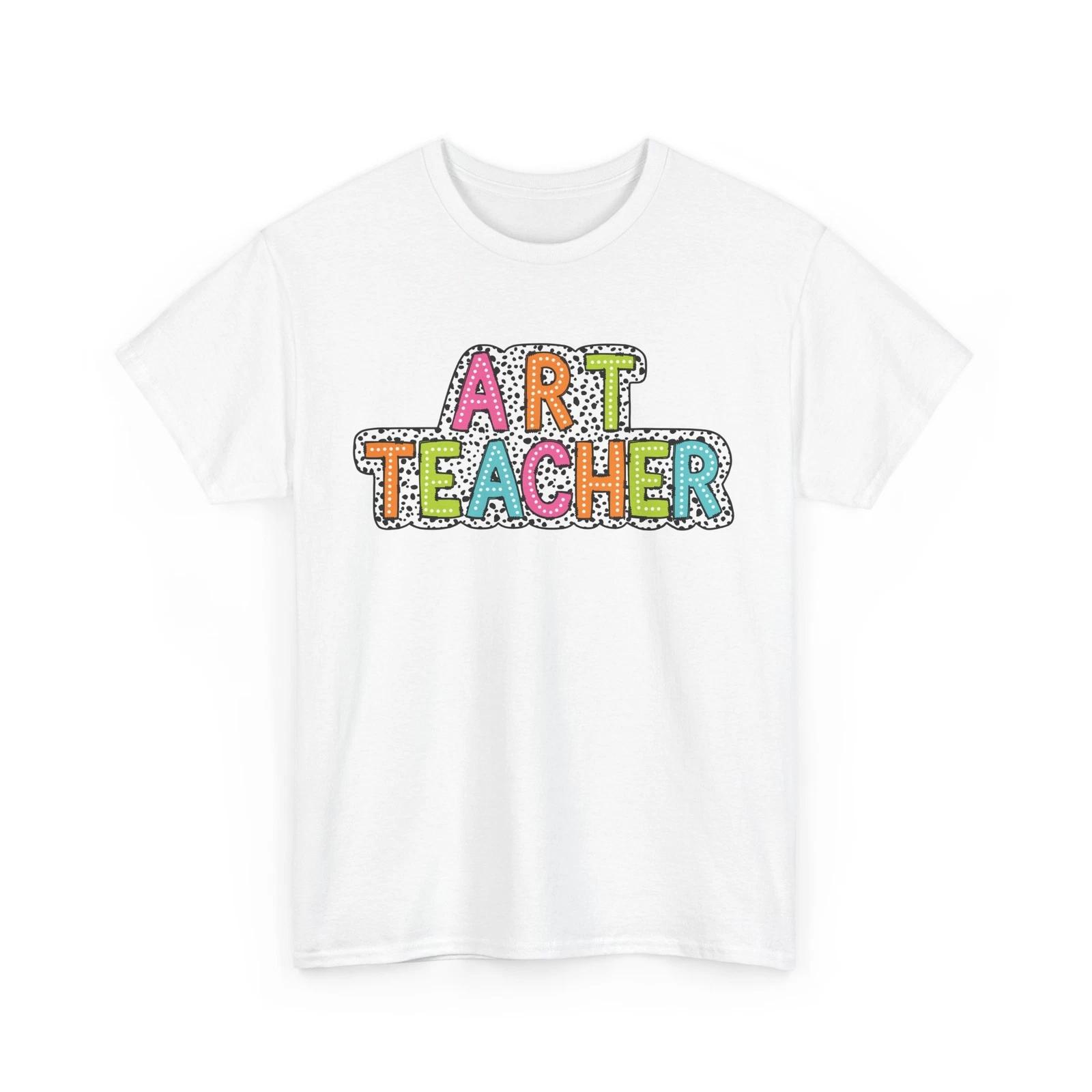 Future Makers T-Shirt | Perfect Gift Teachers - Art Teacher Dalmatian Dots Shirt 4XL