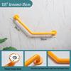 Anti-Slip L-Shaped Bathroom Handrail for Elderly and Disabled - Toilet Safety Handle