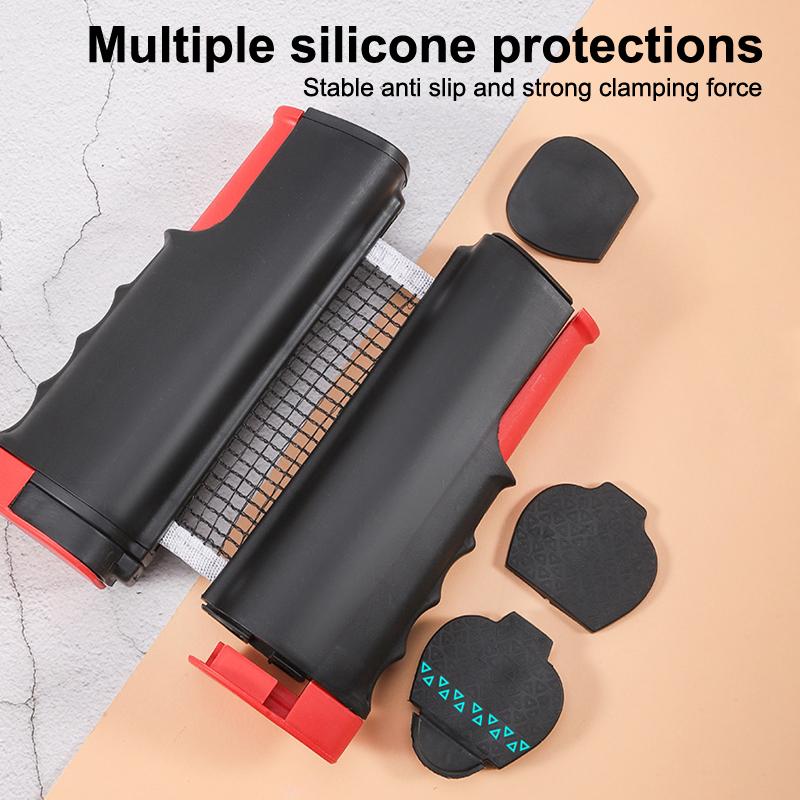 Přenosný stolní tenis Kryt sítě Měřidlo Výsuvný set na stolní tenis Záchytné stojany Nastavitelné nářadí Venkovní domácí sporty klip na