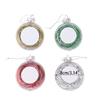 8cm Clear Blank Ball Pendant Sublimation Christmas Ornament Pendant for Transfer Printing DIY Party Tree Home Decors