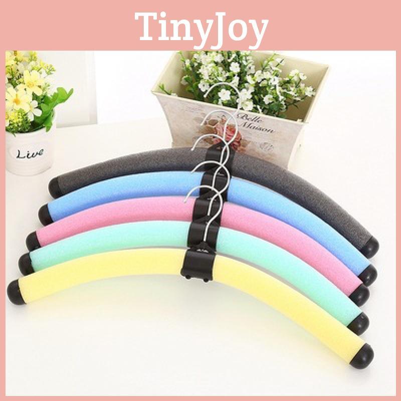 10pcs Flexible Multicolor Foam Hangers Clothing Storage Rack For Home Use