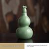 Ancient Style Chinese Ceramic Gourd Wine Bottle with Portable Mesh Bag for Cold Brew