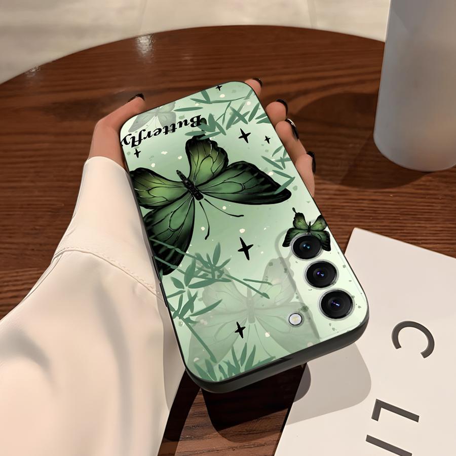 Creative Cartoon Butterfly Case for Samsung Galaxy S26 Ultra S24 Note 20 8 9 10 S10 S9 S21 FE S23 S20 Ultra S25 Plus Funda Phone