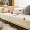 Winter Sofa Cushion Thickened Fleece Non-Slip Seat Cushions Simple Modern Warm Sofa Cover Slipcover