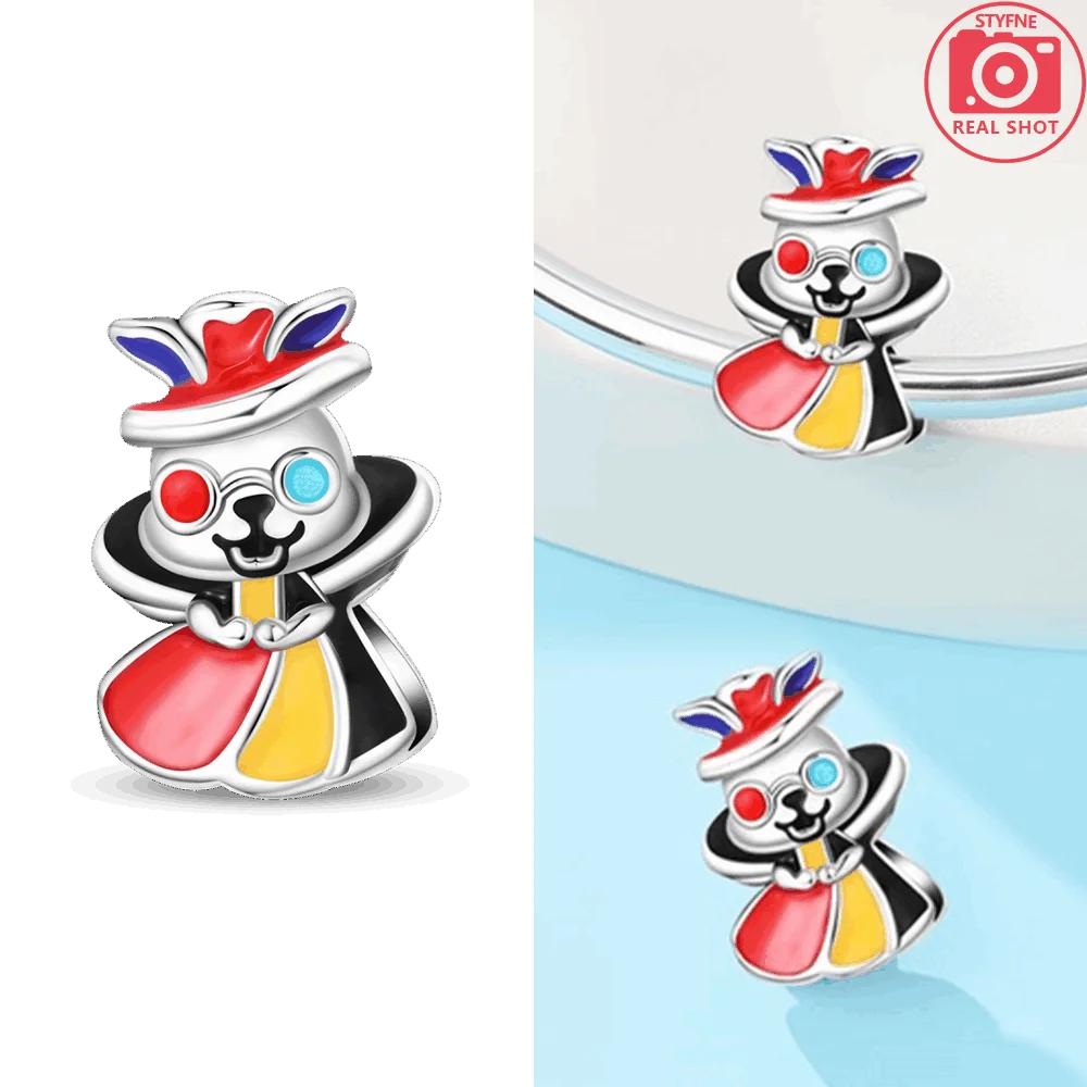 Copper Magic Series Colorful Rabbit Cat Funny Original Beads Fit Bracelet Jewelry Accessory Making Valentines Fine Gift Diy